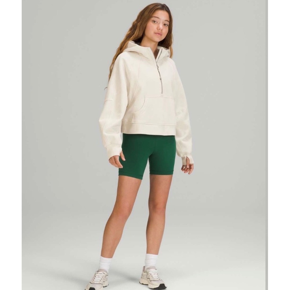 Lululemon Scuba Oversized Half-Zip Hoodie XS/S White Opal Fleece Sweatshirt